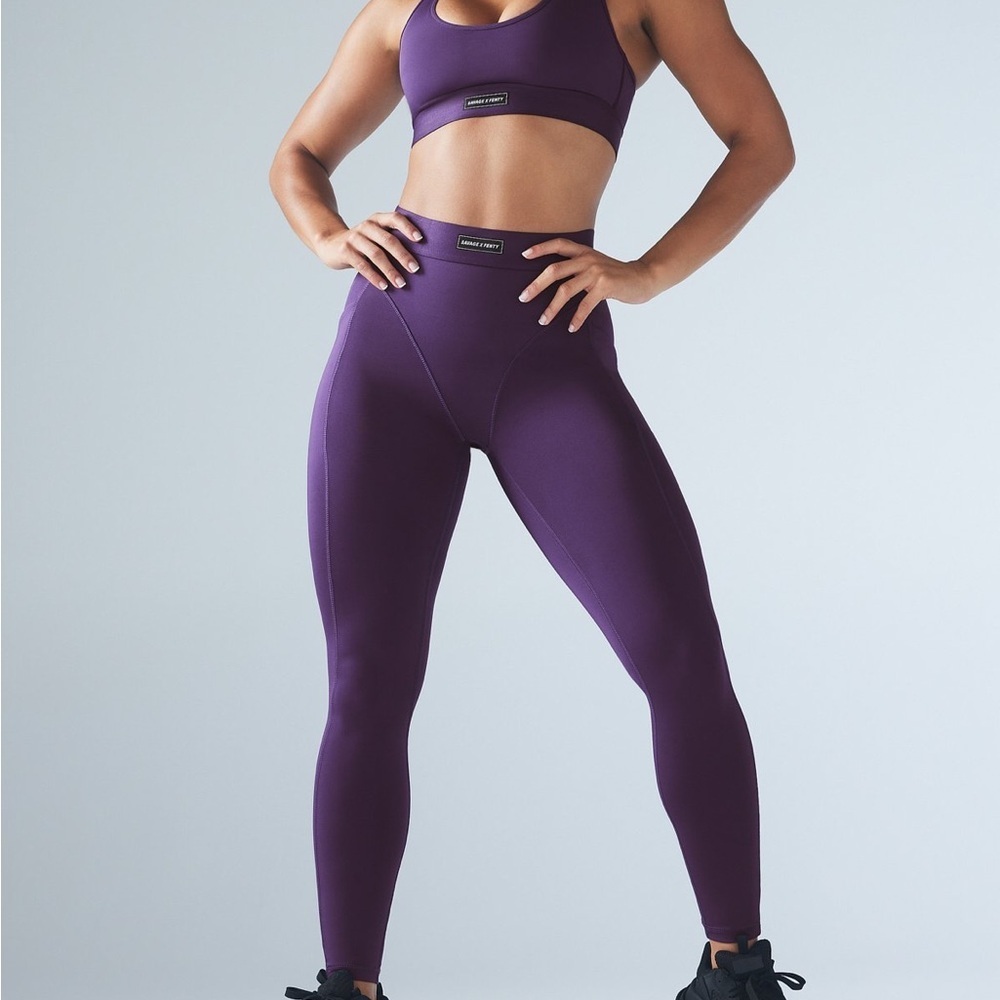 Savage X Fenty Punk Purple High Rise Lineup Pocket Leggings